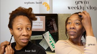 GRWM Vlog |Sephora Haul, Content Goals and