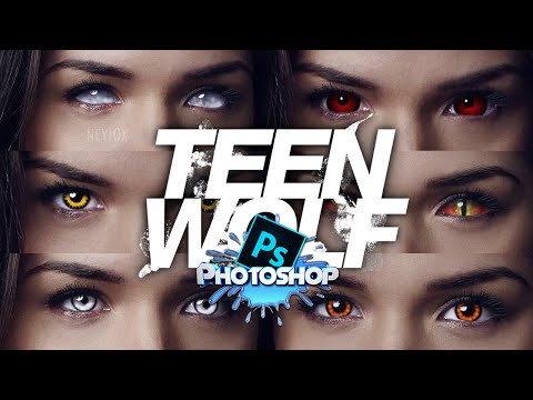 Photoshop Tutorial - How to make Eyes like Teen Wolf [HD]