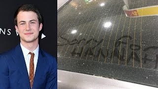 13 Reasons Why Fan Leaves CREEPY Message On Dylan Minnette's Car