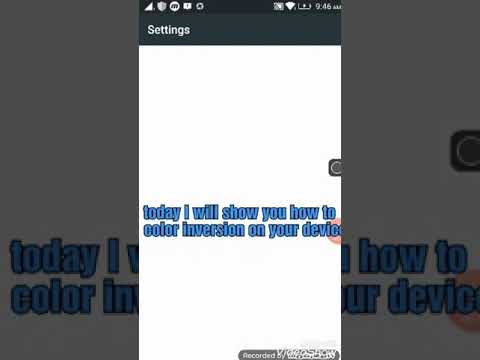 How to color inversion Android device