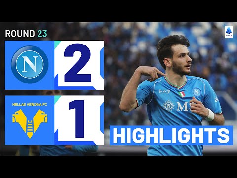 NAPOLI-VERONA 2-1 | HIGHLIGHTS | Kvaratskhelia completes dramatic comeback | Serie A 2023/24