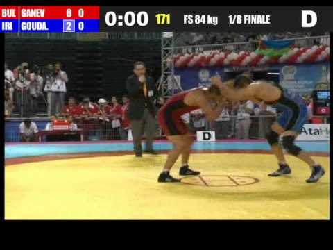 84kg - Alireza Goudarzi (IRI) vs Mihail Petrov Ganev (BUL) 2011 world championship
