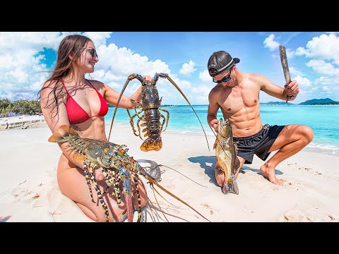 COASTAL SURVIVAL LIVING: Giant Lobster Catch & Cook
