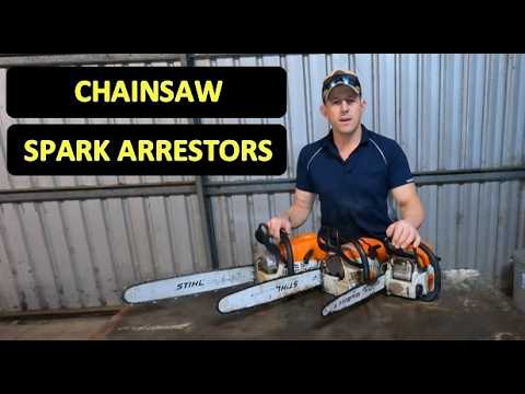How to check the spark arrestor on a chainsaw. Exhaust baffle #stihl #chainsaw