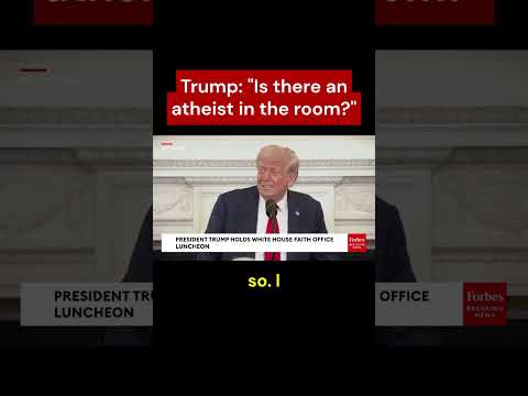 Trump: "Is there an atheist in the room?"