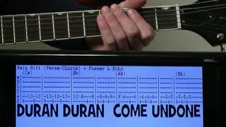 Duran Duran Come Undone Guitar Chords Lesson & Tab Tutorial