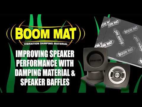 Improving Speaker Performance with Boom Mat Damping Material & Speaker Baffles