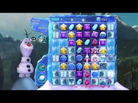 Frozen Free Fall: Snowball Fight Level 285 Walkthrough, , No Power Ups