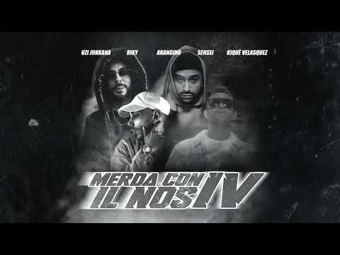 Uzi Junkana Feat. Riky, Arangino, Sensei, Kiquè - Merda con il nos 4 (Lyric Video)