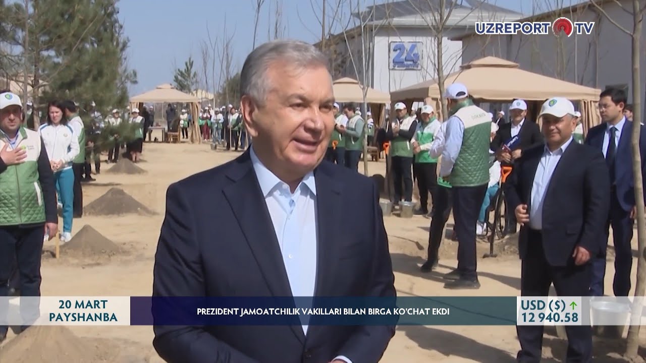 Prezidentimiz jamoatchilik vakillari bilan birgalikda daraxt ekdi