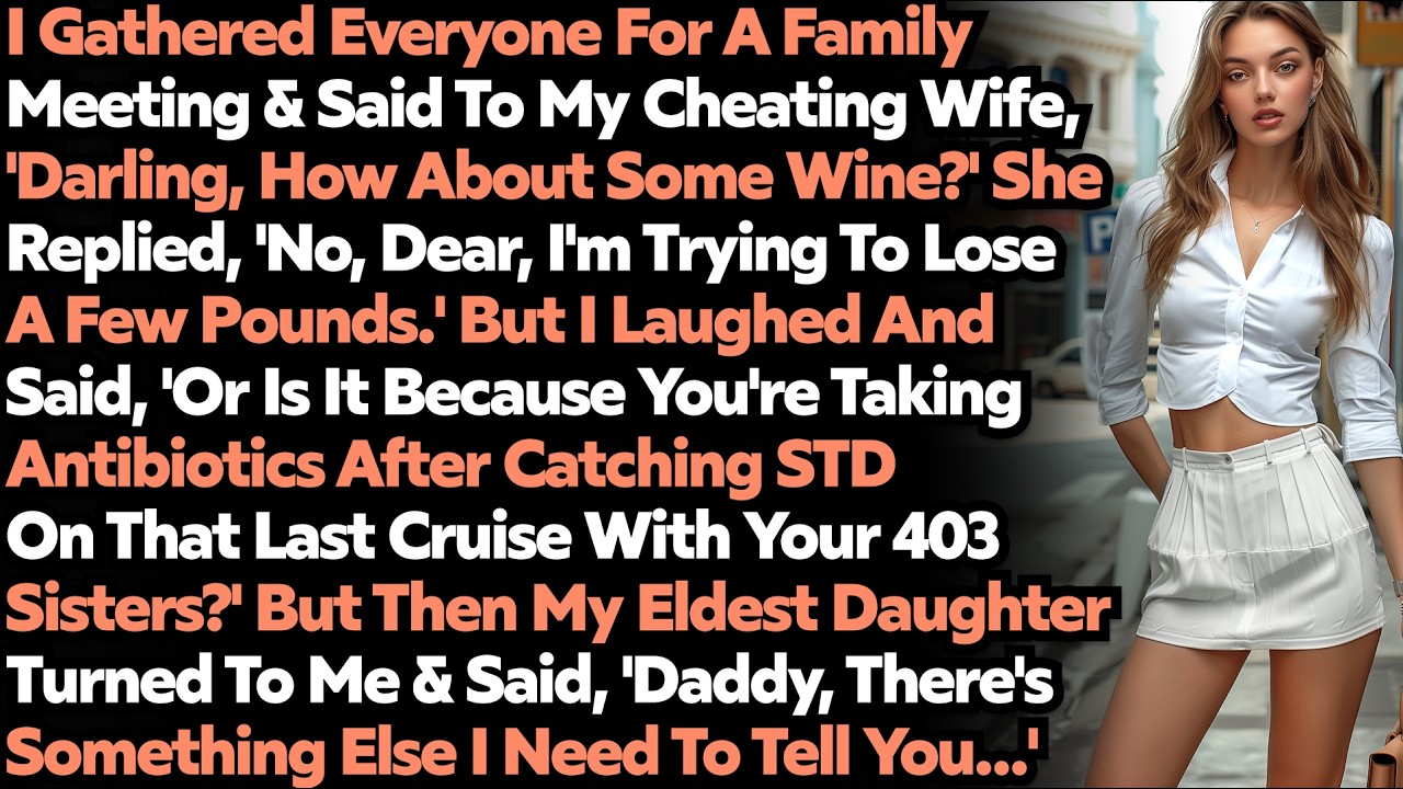 Husband Epically Exposed Cheating Wife At Family Meeting; Now Her Live Is Ruined. Sad Audio Story