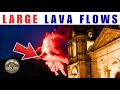 Large Lava Flows Descend Mount Etna In Italy