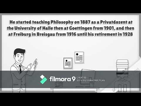 Edmund Gustav Albrecht Husserl (a short Infographic Documentation)