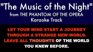 &quot;The Music of the Night&quot; from The Phantom of the Opera - Karaoke Track with Lyrics on Screen