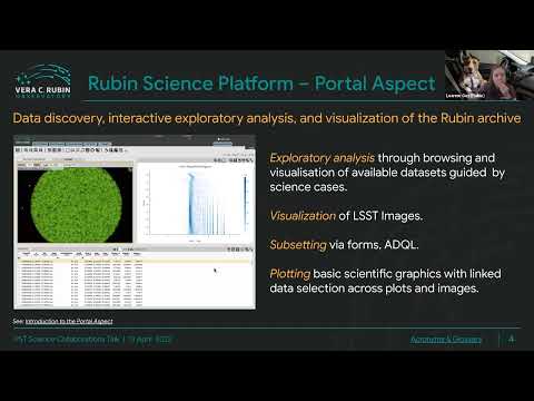 2022-04-13, Leanne Guy, "Rubin Science Platform Update - what to expect"