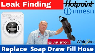 Finding a Leak & Replacing Washing Machine Soap Draw Fill Hose (Hotpoint, Indesit, Ariston & Whirlpool)