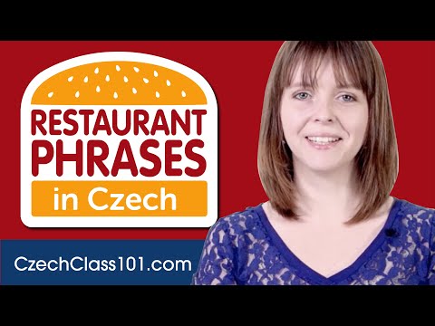All Restaurant Phrases You Need in Czech Learn Czech in 20 Minutes!