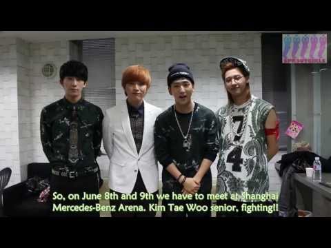 [ENG] 130530 B1A4's support message for Kim Tae Woo's musical