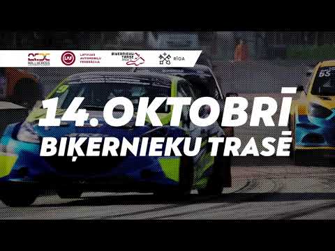 NEZ rallycross championship at Biķernieki track, Riga on October 14