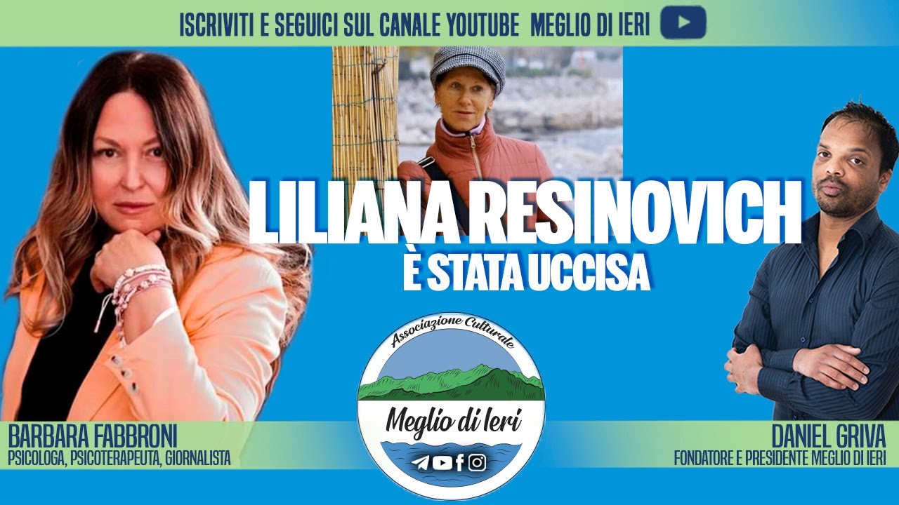 Liliana Resinovich è stata uccisa - BARBARA FABBRONI - Psicoterapeuta