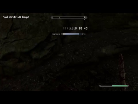 Skyrim best way to get level 100 sneak in the first quest