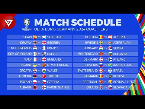Match Schedule of UEFA Euro 2024 Qualifiers (Qualifying Round)