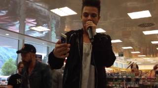 Luca Hänni & Christopher S Live "Dance Until We Die" 07.05.14 Autogrammstunde Müller Näfels