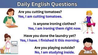 Daily English Questions & Answers | English Listening and Speaking Practice for Beginners