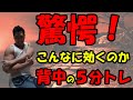 こんなに効くの!?自宅で背中5分間トレーニング!