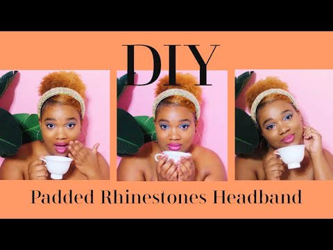 DIY  Headband| Padded Rhinestone