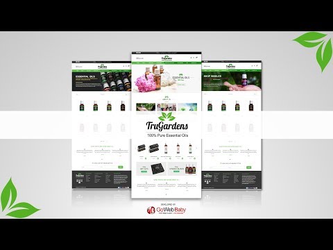 Essential Oil Web Templates Designed By Store GoWebBaby