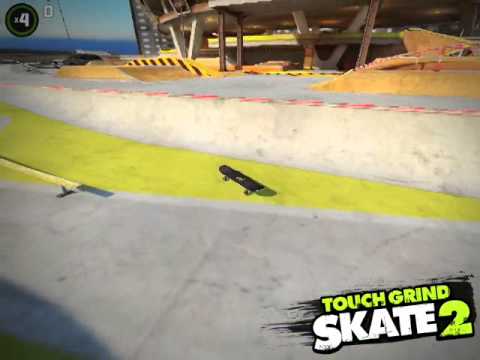 Touchgrind Skate 2: How to fakie grind to a switch pop shuvit challenge