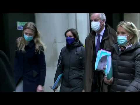 EUのバルニエ氏、ポストブレキジットの通商協議に臨む (EU's Barnier arrives for post-Brexit trade talks)