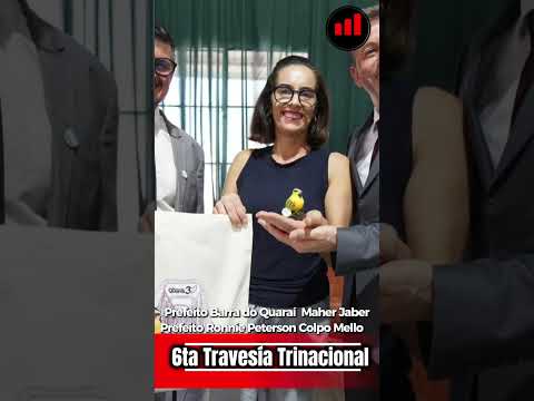 Prefeito Maher Jaber, prefeito de Barra do Quaraí,y  Ronnie Peterson Colpo Mello