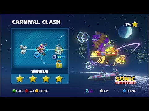 Walkthrough: Sonic & All Stars Racing Transformed - Moonlight Park - Versus - Carnival Clash