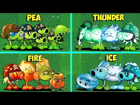 All Plants Team PEA VS PULT LAUNCH - Who Will Win? Pvz 2 Team Plant Battlez