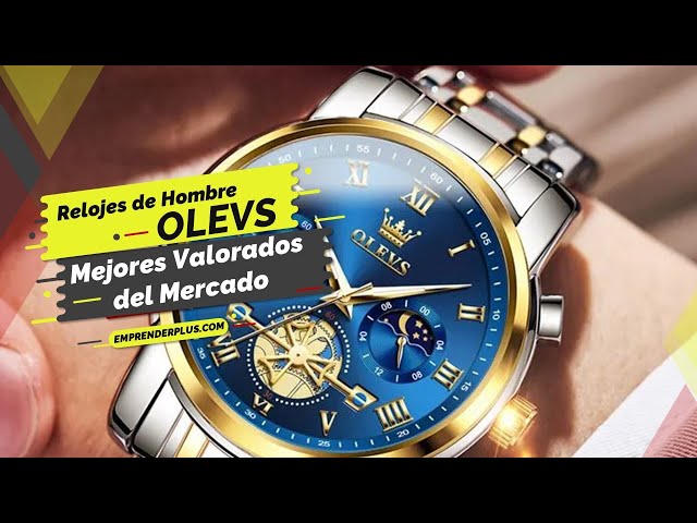 Vídeo relacionado con OLEVS - Reloj de lujo para hombre con código de tiempo, correa de acero inoxidable, resistente al agua, subesfera multifuncional, cuarzo redondo, Moderno