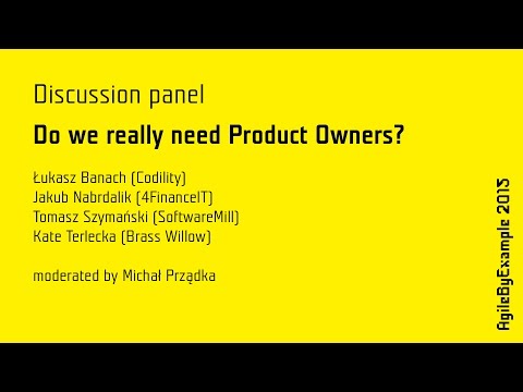 AgileByExample 2015   Discussion Panel #2   moderator Michał Prządka
