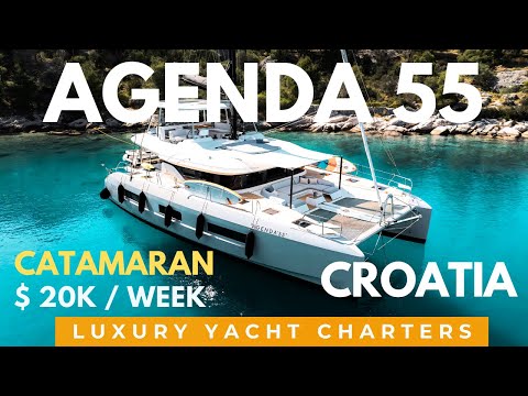 Agenda 55 ⚓️| Luxury Catamaran Charter Croatia ⛵️ Captain Walkthrough