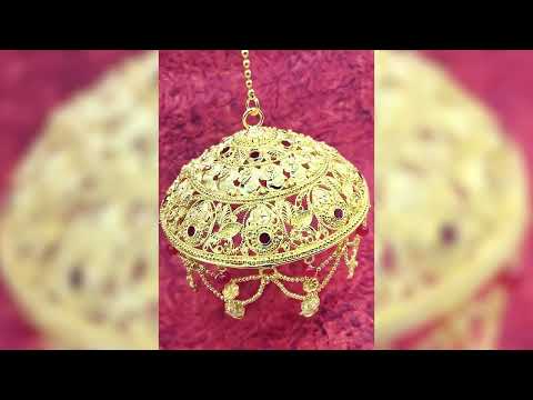 Chatra (Umbrella) for God Goddess Idols in Gold Polish (6 Inch Diameter ) video