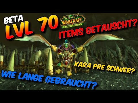 Level 70 in the TBC Beta - 15 questions (How long did it take you...?)