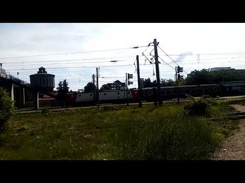 EA1 815 pleacă din Stația Roman cu Trenul R5411 Adjud-Pascani 09.07.2023