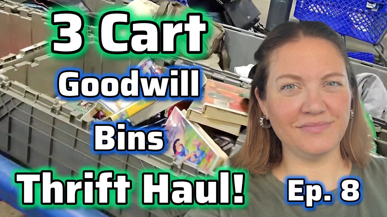 Goodwill Bins Thrift Haul: Ep. 8 - I Had to Checkout THREE Times! 😱 