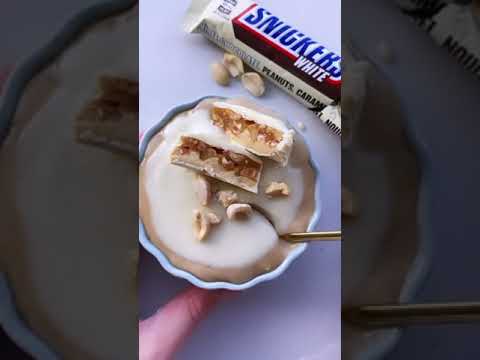 White Choc Snickers Overnight Oats tiktok cookingwithnoa