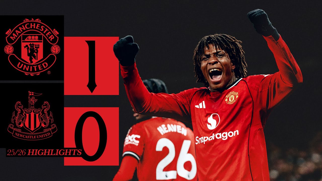 Patrick Dorgu Rocket! 🚀 | Man Utd v Newcastle | Highlights