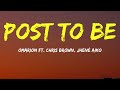 Omarion Ft Chris Brown Jhene Aiko Post To Be Lyrics