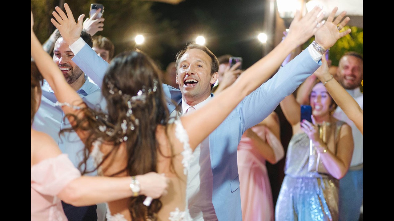 Still from Sara and Joseph's wedding film at La Grotte Resort