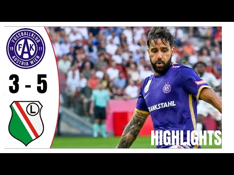 Austria Vienna 3 - 5 Legia | Conference League 2023/24 | Highlights and Goals