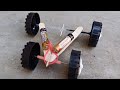 How To Make A Rubber Band Car Ll Rubber Band Car Making With Sticks