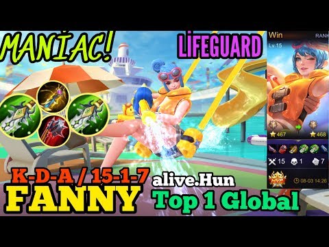 Top Global Fanny gameplay/ Maniac / Global rank 1 Fanny by alive.Hun / Mobile legends